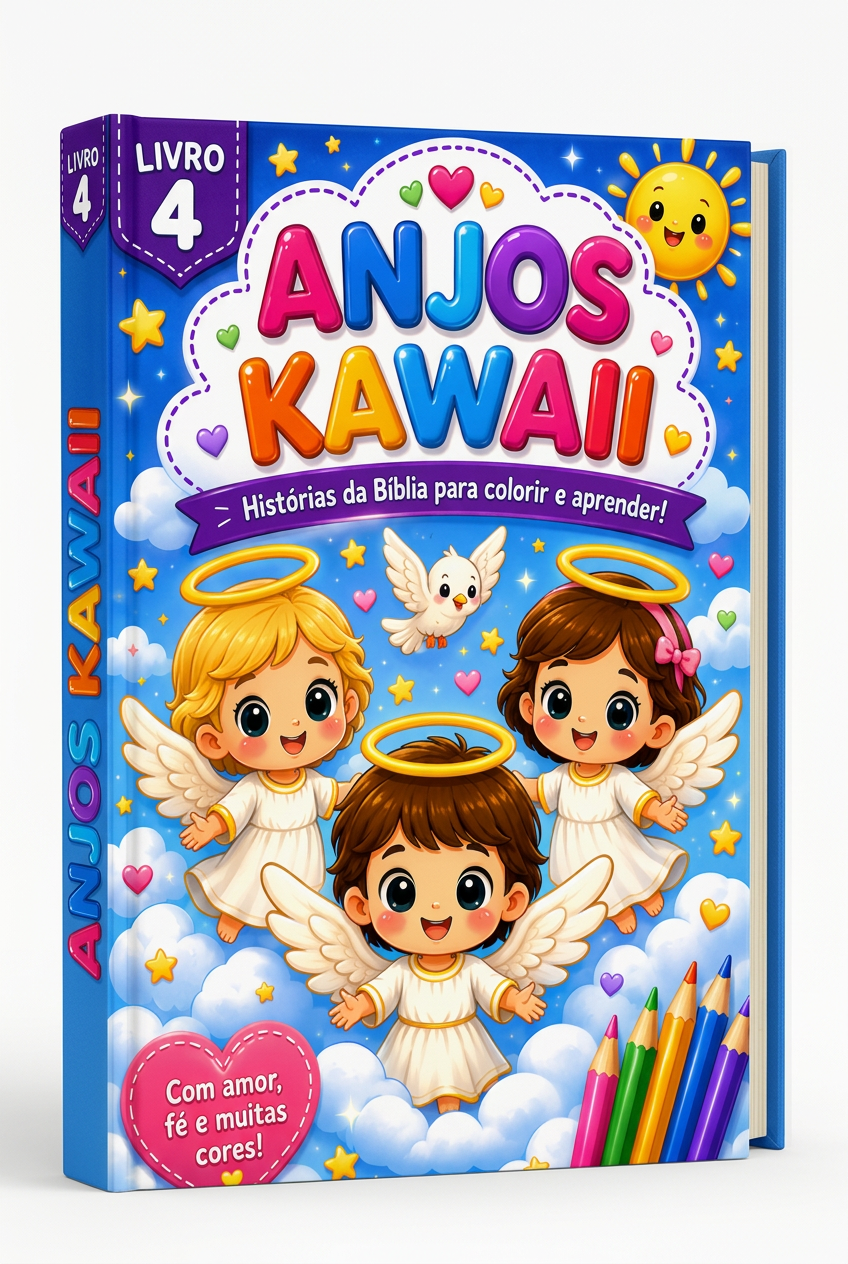 Capa do Livro 4 — Anjos Kawaii