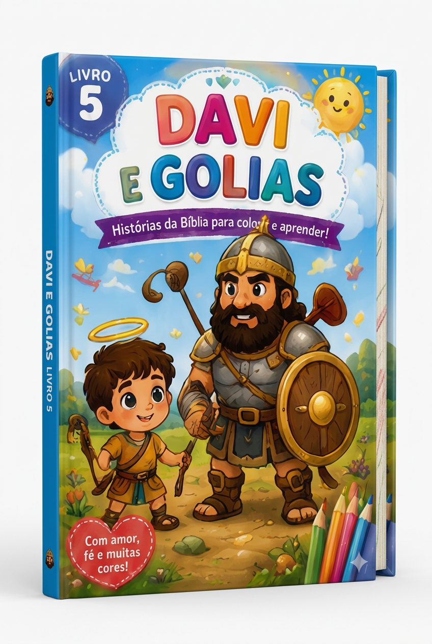Capa do Livro 5 — Davi e Golias